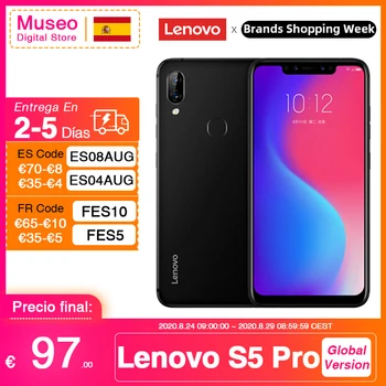 

Global version Lenovo S5 Pro Smartphone 6GB 64GB Snapdragon 636 6.2 ''FHD + Screen 20MP Quad Camera mobile phones 3500mAh