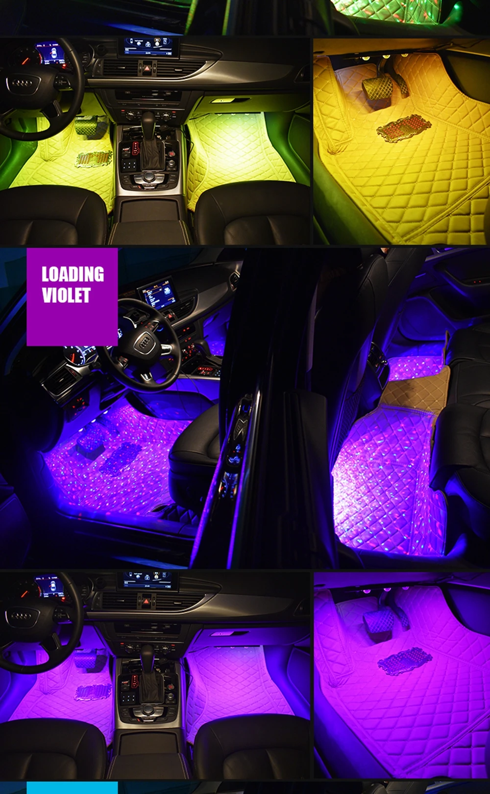 Tak Wai Lee USB светодиодный автокресла Нижняя атмосфера Starlight теплый и звездный 14 режимов RGB полосы света Стайлинг Breating голосовой пульт CTRL