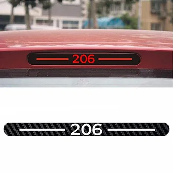 

Car Styling Car Cover Car Protector Carbon Fiber Vinyl Sticker Brake Light Hatch Back Decoration for Peugeot 307 301 206 207