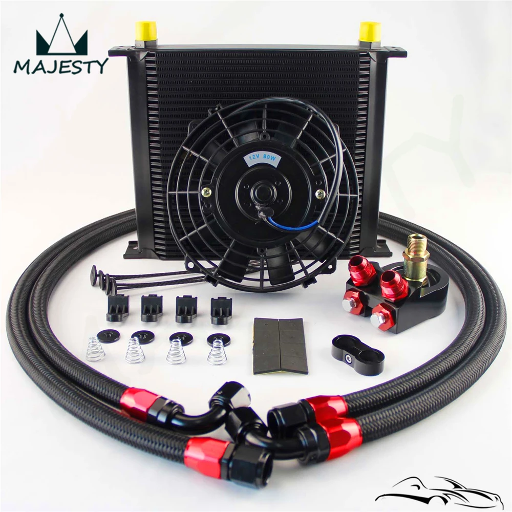 Универсальный комплект масляного радиатора коробки передач двигателя 34 ряда 10AN +