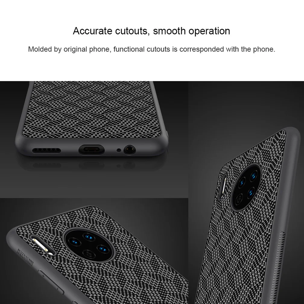 Для Huawei Mate 30 Nillkin клетчатый Синтетический Чехол из углеродного волокна для Huawei Mate 30 5G задняя крышка для Huawei Mate 30 Pro Чехол