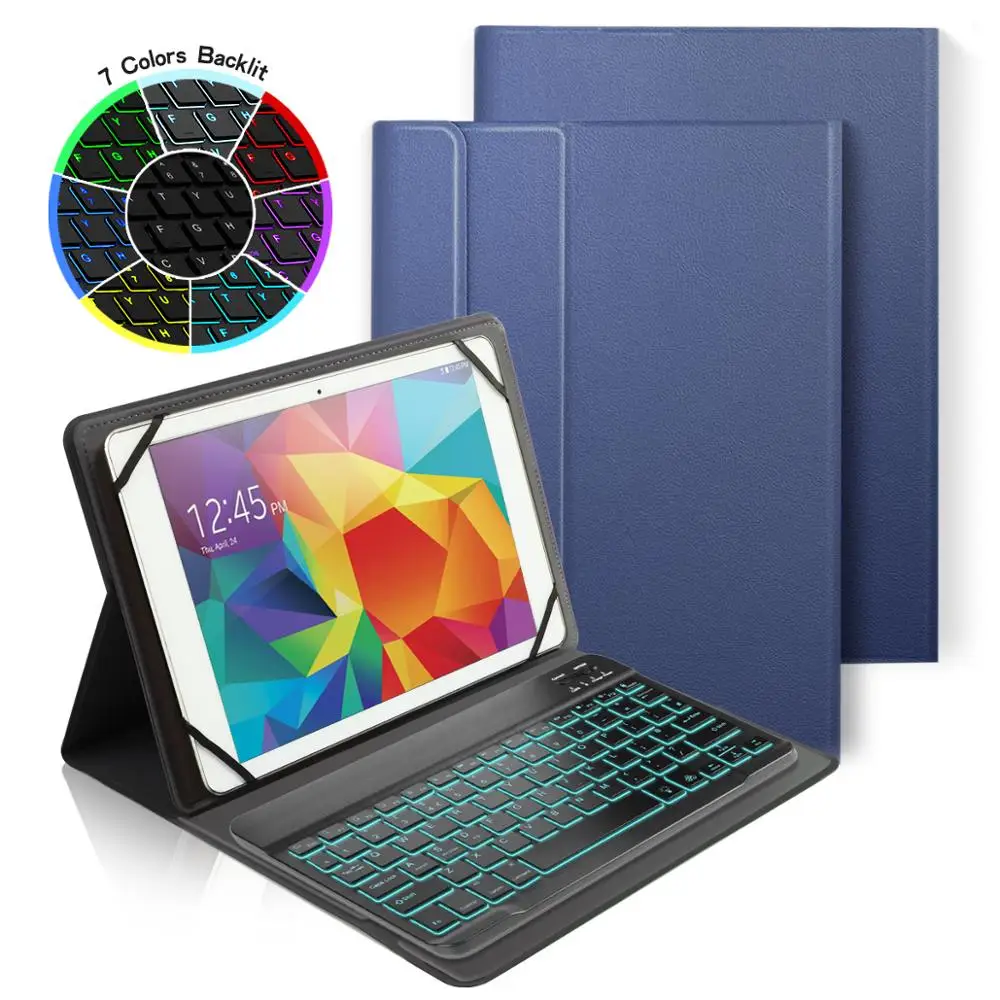 Чехол-клавиатура Bluetooth с подсветкой для Samsung Galaxy Note/Tab A 10 1 дюйма Tab S6/Tab S5e 5 iPad 2 Pro 9 7