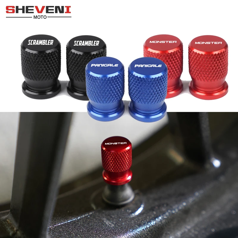 

Wheel Tire Valve Caps For DUCATI MONSTER 600 620 848 696 796 1200 1100 SCRAMBLER 400 800 Panigale V4 V4S V4R 1199 959 899 1299