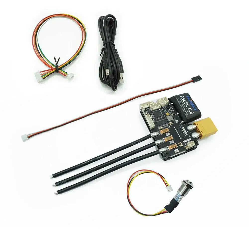 

E Bike DIY FSESC 6.6 based upon VESC 6 with Heat Sink and Button Electric Speed Controller Skate Electrico Flipsky