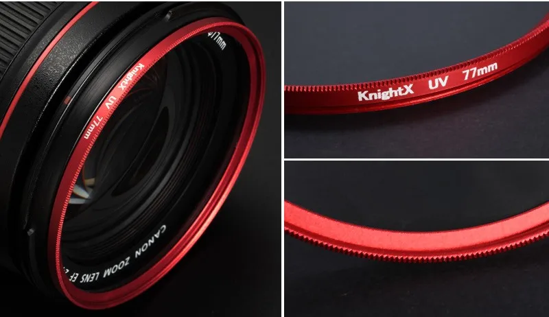 KnightX FLD UV объектив с круговым поляризационным фильтром фильтр для фотоаппарата Nikon Canon sony Аксессуары для объективов камеры d5200 d3300 canon 49 мм 52 мм 55 мм 58 мм 67 мм 72 мм 77 мм