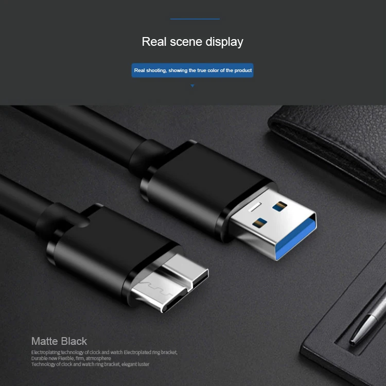 USB 3,0 кабель высокоскоростной USB type A Micro B кабель синхронизации данных для внешнего жесткого диска HDD samsung S5 Note3 USB данные HDD кабель