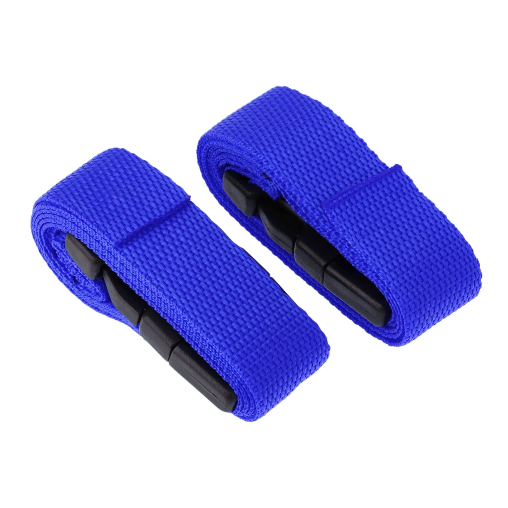 2pcs Nylon Golf Trolley Webbing Straps Quick Release Suitcase Luggage Tie Down Fastening Belt 250x2.5cm