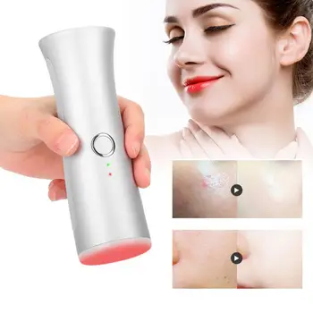 

Household Photon Face Beauty Instrument LED Red Light Skin Rejuvenation Beauty Instrument Gray Face Firming Massager (US Plug)
