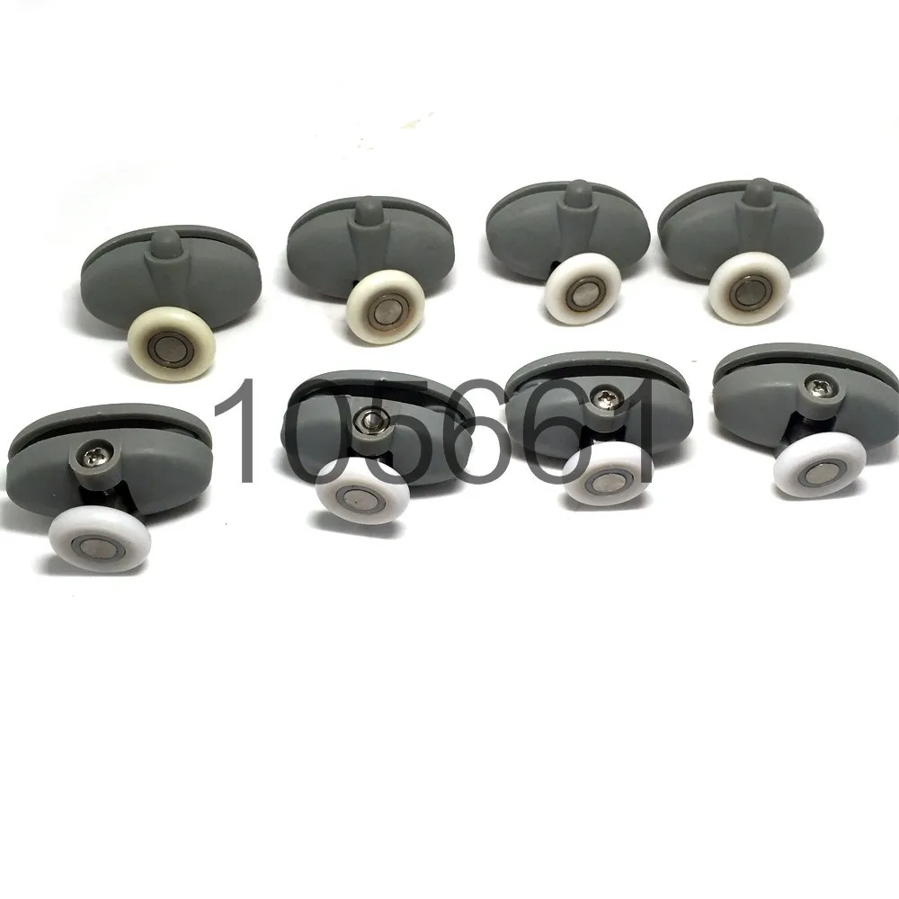 4pcs/8pcs Butterfly Shower Door Roller Runner Wheel Diameter23mm/25mm Set of 8 two screw distance 30mm