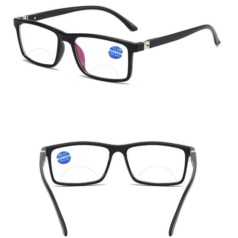 Анти-голубые световые очки для чтения мужские очки бифокальные очки оправа женские дальний вид диоптрийные очки