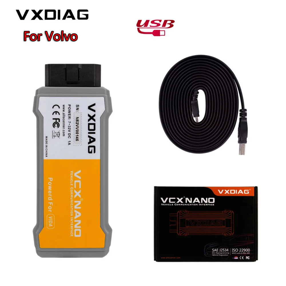 

VXDIAG VCX NANO V2014D For Volvo Car Diagnostic Tool Function Better than for Volvo Vida Dice