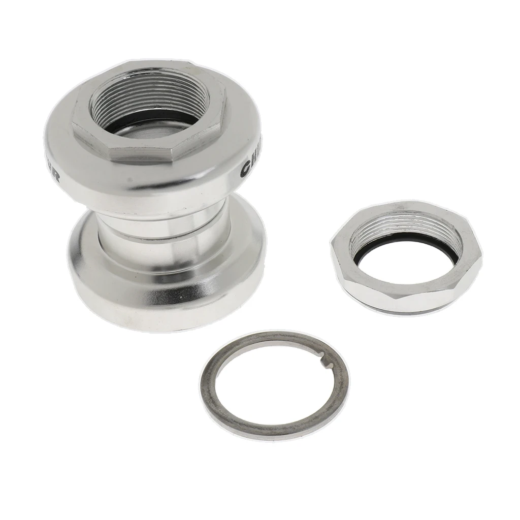 

Threaded 1 Inch Bike Fully Integrated Scooter Headset with Bearings Silver