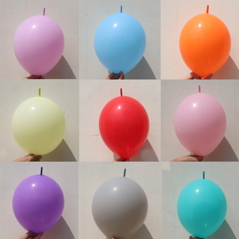 6/10/12 inch Latex Balloons Needle Tail Connected Toys Garland for Baby Shower Birthday Party Decoration Link Balloon | Дом и сад