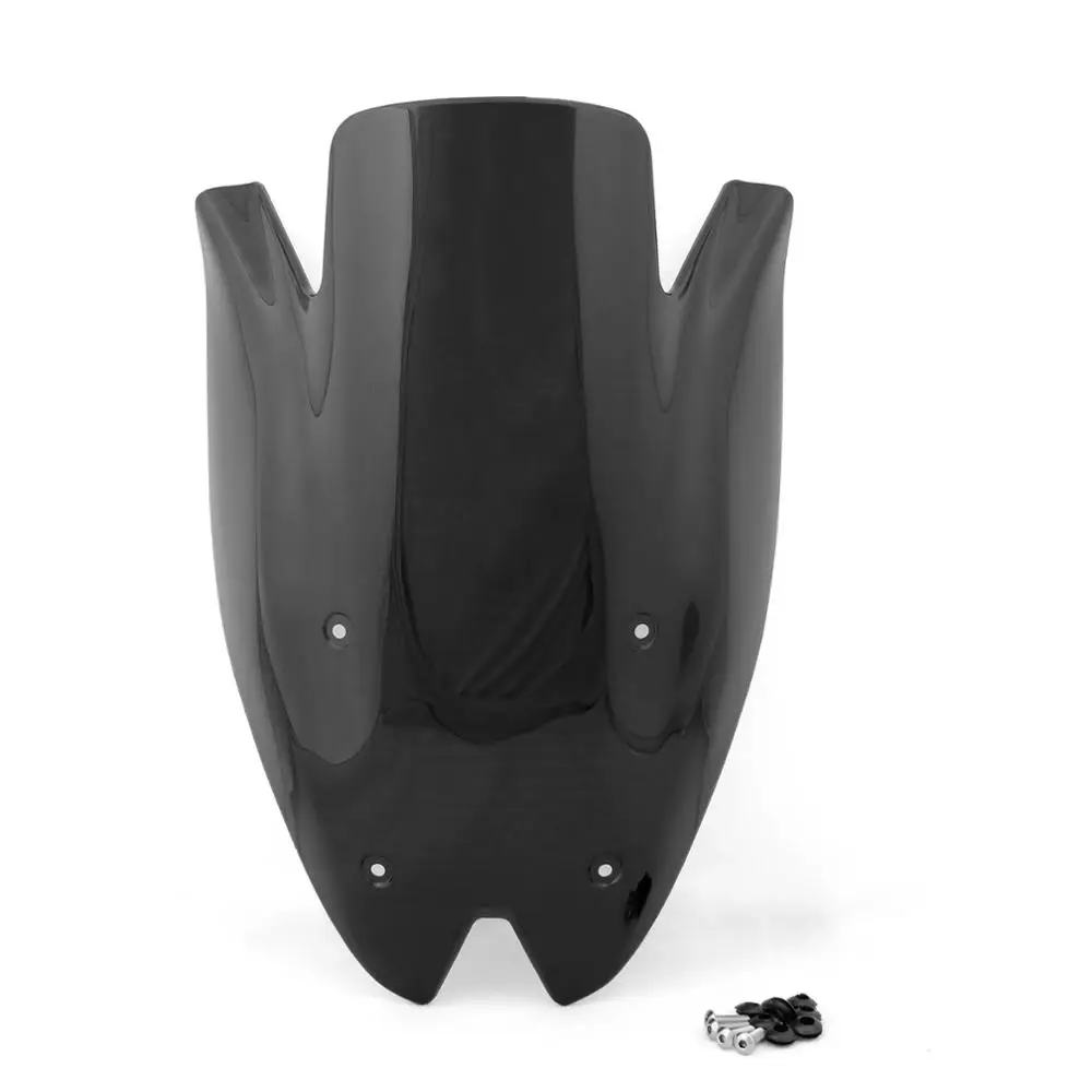 Черный Artudatech ветровое стекло экран двойной пузырь для Kawasaki Z1000 2010-2013 ветровой экран Мотоцикл Запчасти - Цвет: Черный