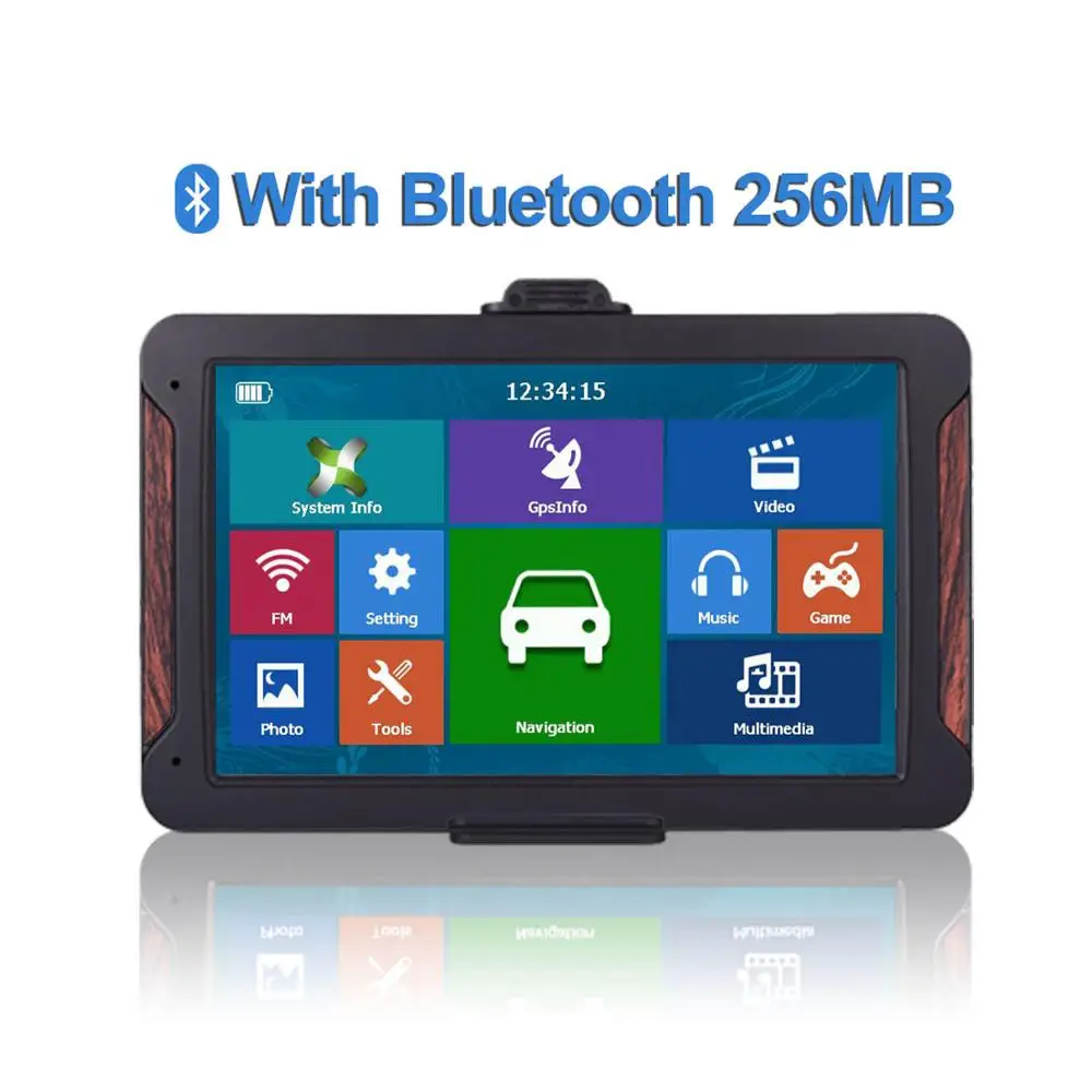 710H Oriana " HD 8G 256MB емкостный автомобильный gps-навигатор FM Bluetooth AVIN новейшая Европейская карта gps навигатор для грузовиков - Размер экрана, дюймов: with Bluetooth 256MB