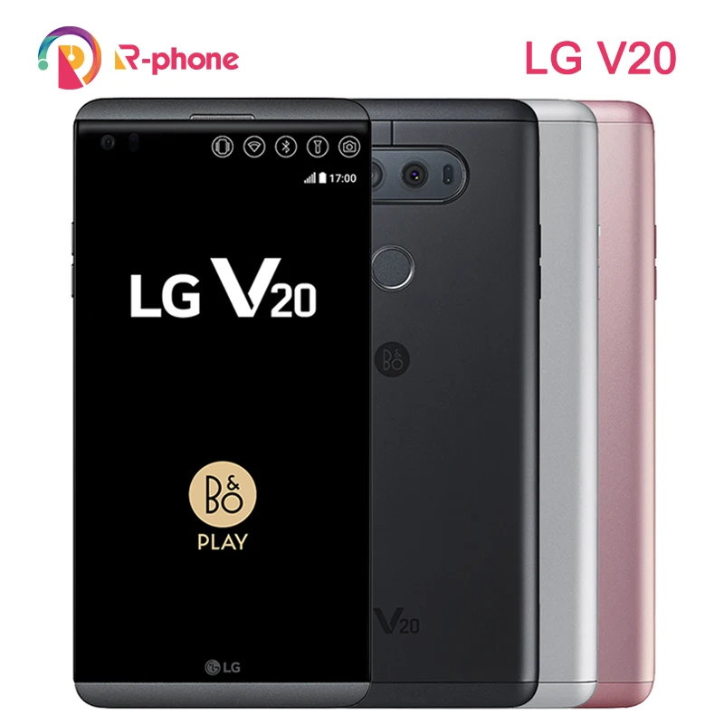 Precio bajo LG V20 F800 H910 H918 VS995 restaurado teléfono móvil 4GB RAM 64GB ROM Snapdragon 820 de 5,7 "16MP 4G LTE Original desbloqueado 5BybkZand