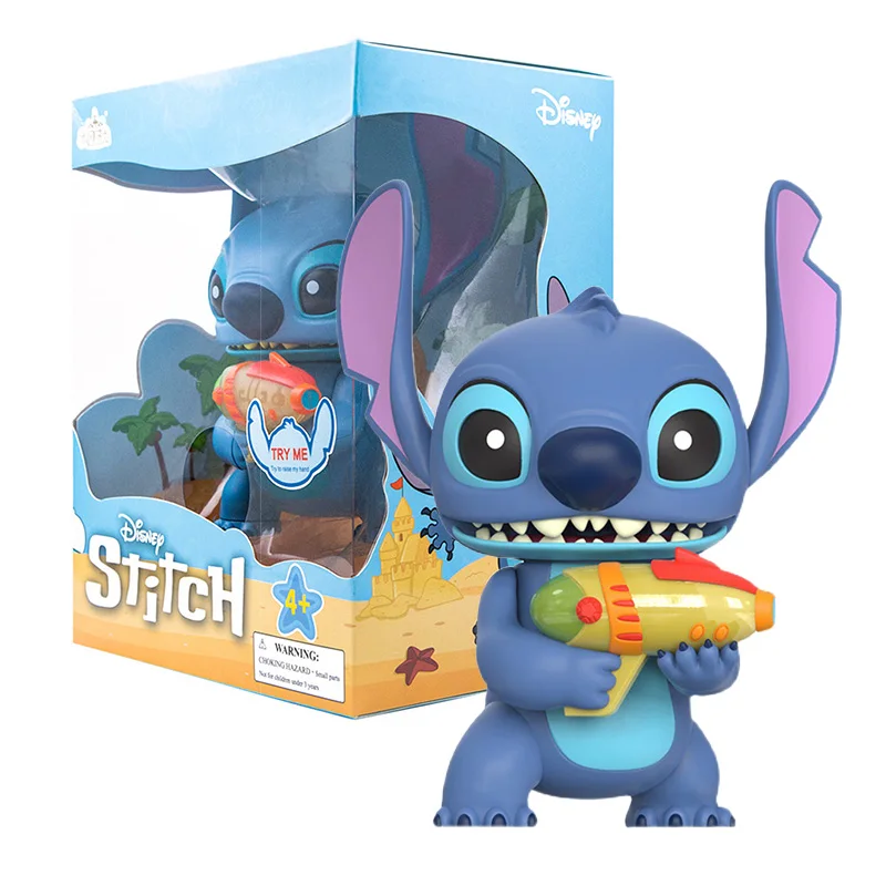 

Disney Lilo & Stitch Action Figure Collection Toys kawaii Movable Sound light doll figure Christmas Gift Toys
