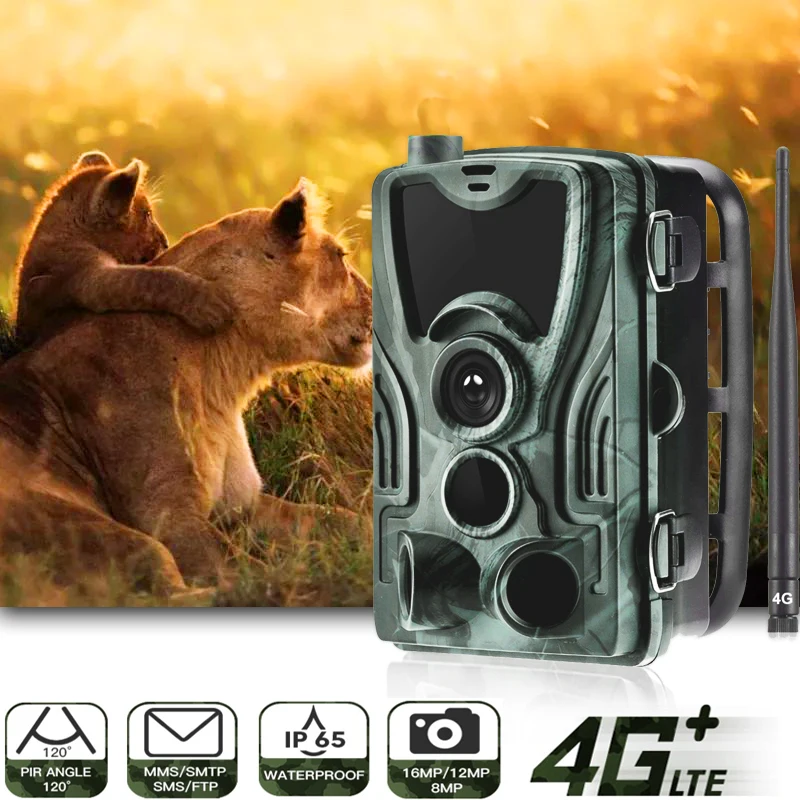 

Suntekcam 4G Hunting Trail Cam FTP SMTP MMS 20MP 1080P HC-801LTE Wireless Cellular Wildlife Cameras 0.3s Hunting Cam IP65