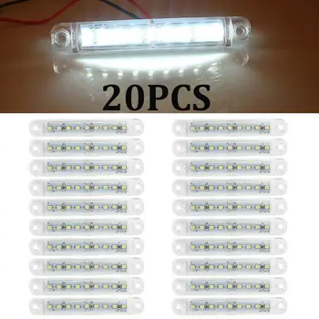 

Blue Lights LED Clearance Side Marker Truck Van Lights Waterproof DC 12-24V IP67