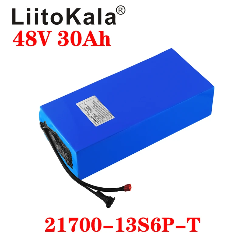 Аккумулятор для электровелосипеда LiitoKala литиевая батарея 48 В 30 А/ч 15 а/ч 20 25 BMS |