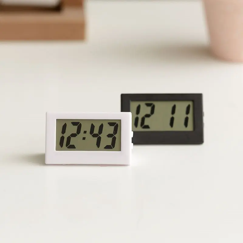 Mini LCD Digital Table Dashboard Desk Electronic Clock for Desktop Home Office digital desk clock