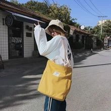 Высококачественная тканевая сумка-шоппер женская сумка для покупок Повседневная сумка через плечо складные многоразовые сумки пляжная сумка для покупок