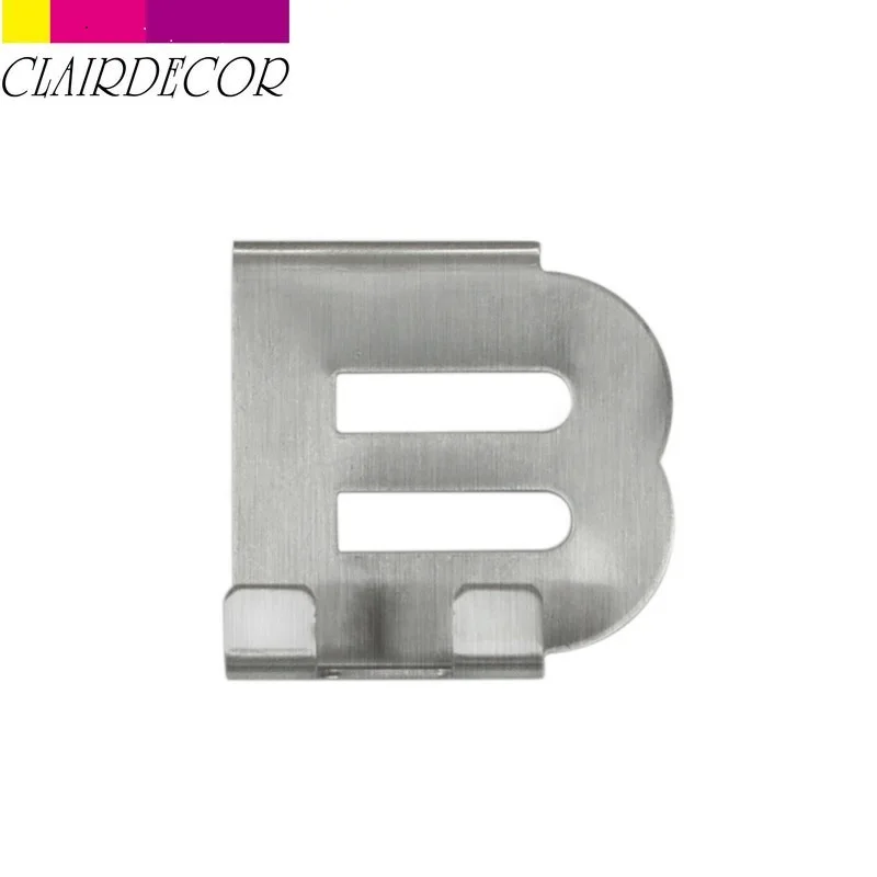 Stainless Steel B Многофункциональные Крючки из нержавеющей стали для кухонного шкафа, одежды, бытовая вешалка для хранения полотенец для ванной комнаты, дверные Крючки для полотенец - Цвет: Stainless Steel B