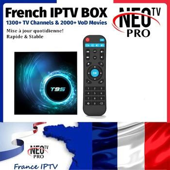 

T95 Android 10.0 Smart IPTV Box NEOtv Pro IPTV Box 1800+LIVE France Germany Beigium Arabic Italy Dutch IPTV Subscription TV Box