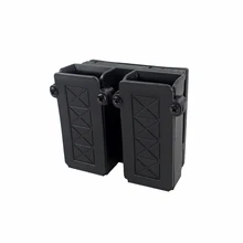 Универсальный двойной кобура с магазином 9 мм. 40 чехол для кружек двойной стек Mag Чехол с петлей для ремня