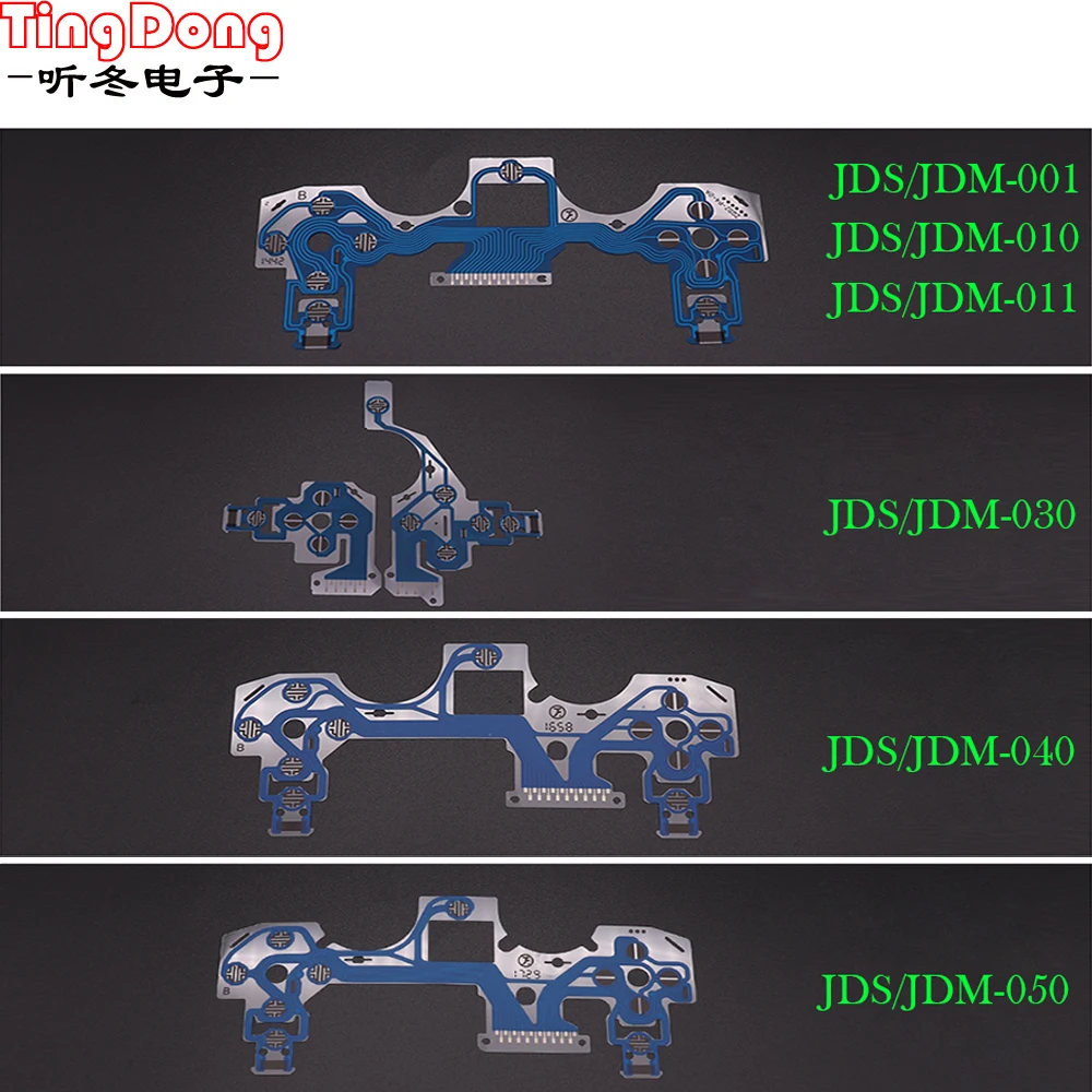 Tingdong Per Ps4 Ds4 Pro Slim Controller Pellicola Conduttiva Pellicola Blu Jdm 050 040 030 010