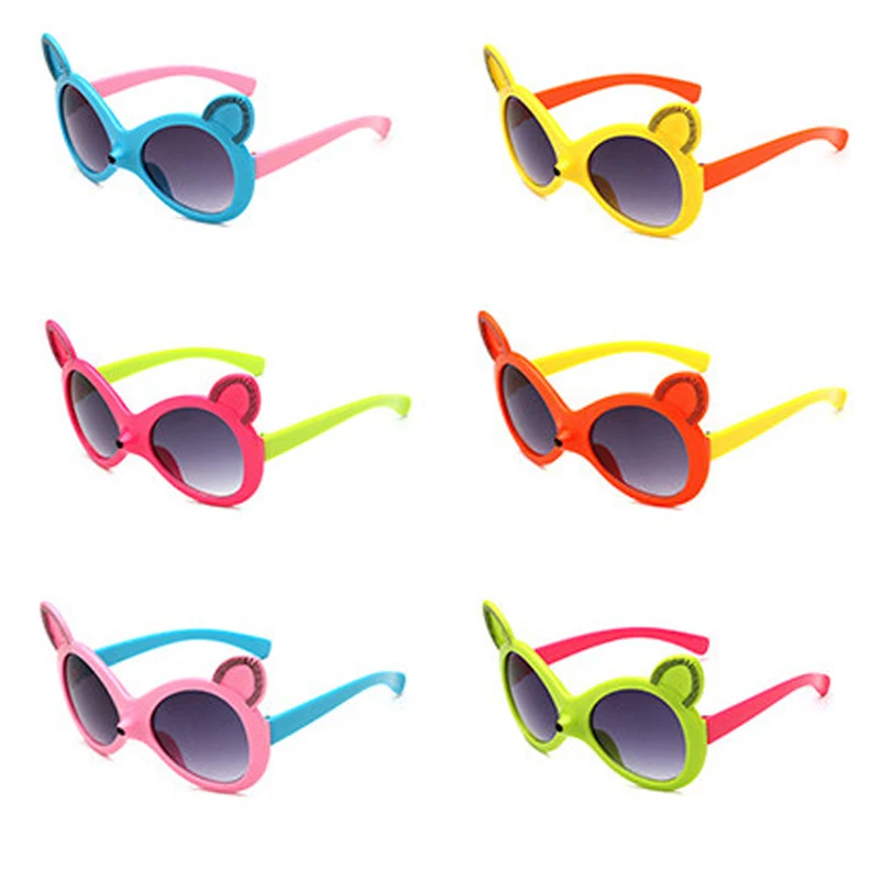 Детские Мультяшные детские солнцезащитные очки UV400 складные деформированные для