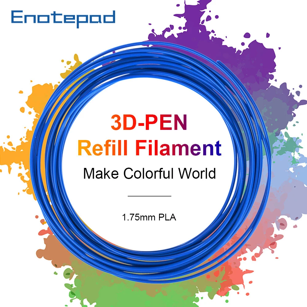 

PLA Filament 3D Pen 1.75 mm Filament sublimacion Refills 16 Normal color and 4 Luminous color 3d-pen 100m Totally anycubic