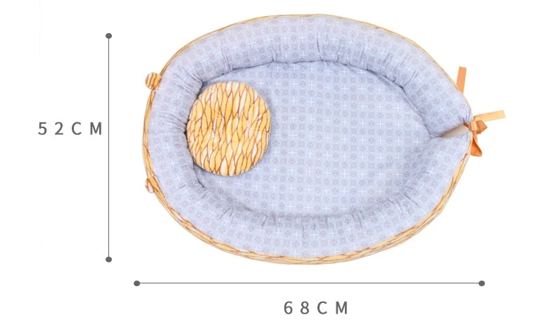Портативная детская кровать, супер качество, детское гнездо для путешествий, детская кроватка, гнездо с подушкой, Милые Складные кроватки, детские кроватки