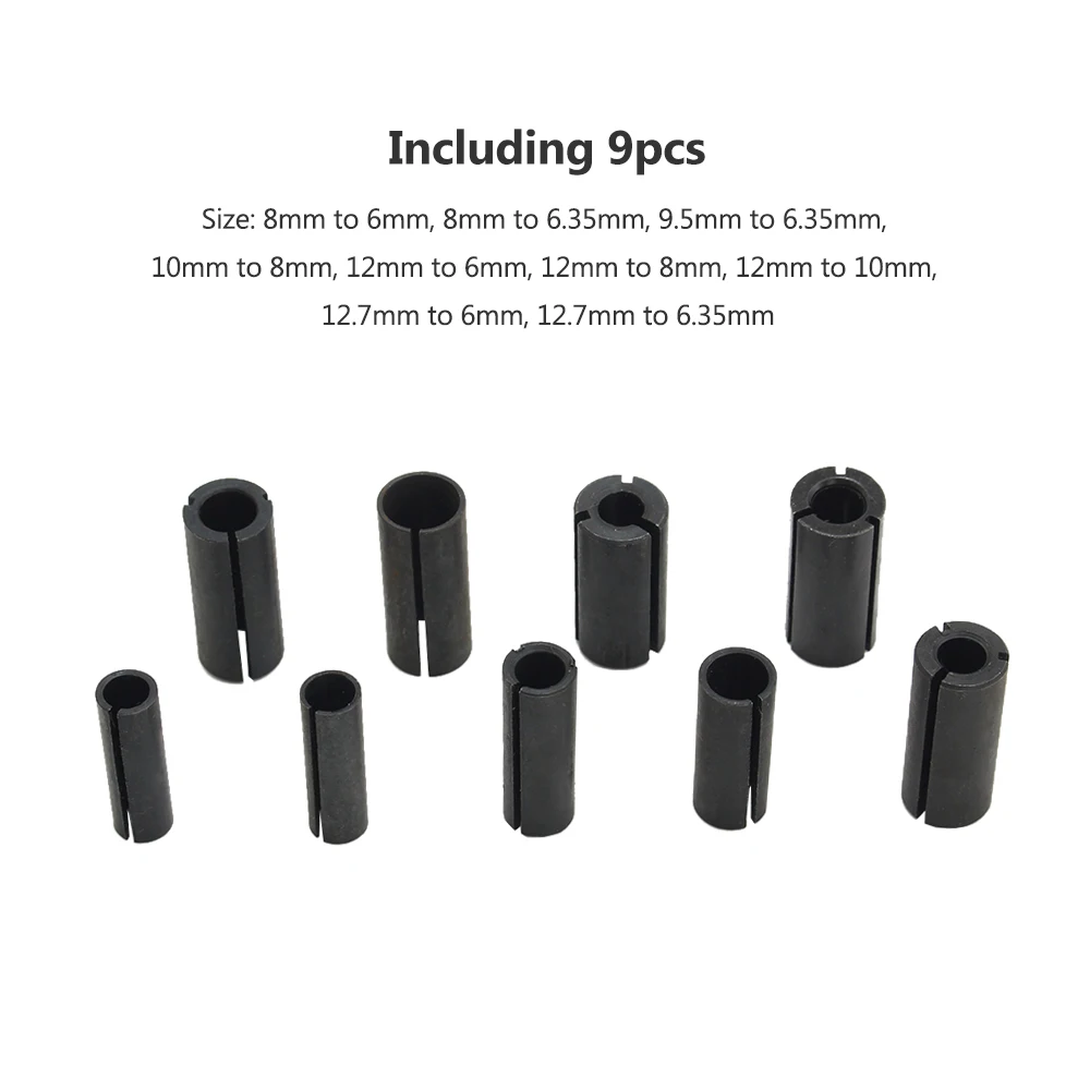 9 шт. Высокоточный адаптер цанговый хвостовик фрезерный станок с ЧПУ держатель