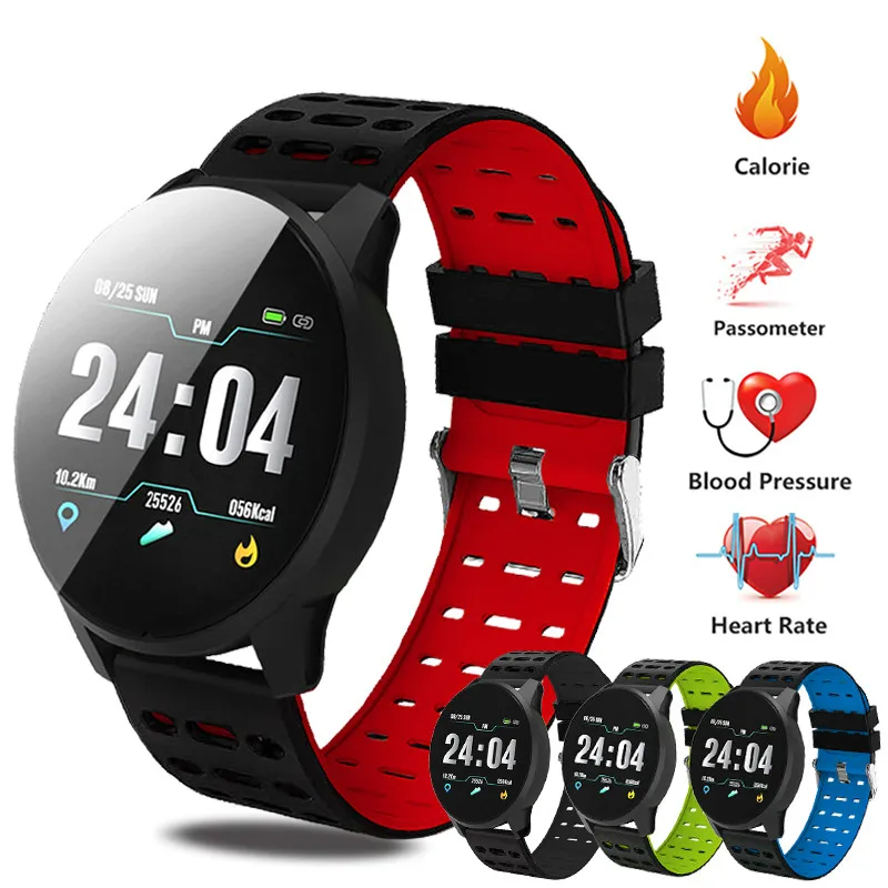 

Men's Watch Sport Bracelet Smart Waterproof Fitness Bluetooth Connection Android ios System Heart Rate Monitor Pedometer Watch