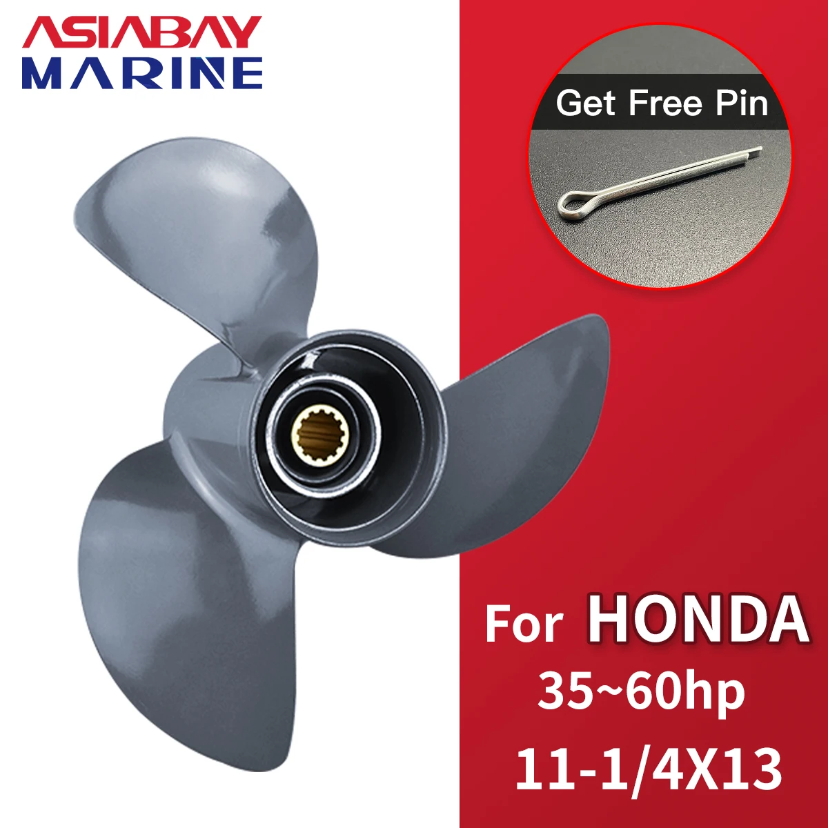 Marine Propeller 3-blade Aluminum alloy Outboard Propeller For Honda Boat Motor