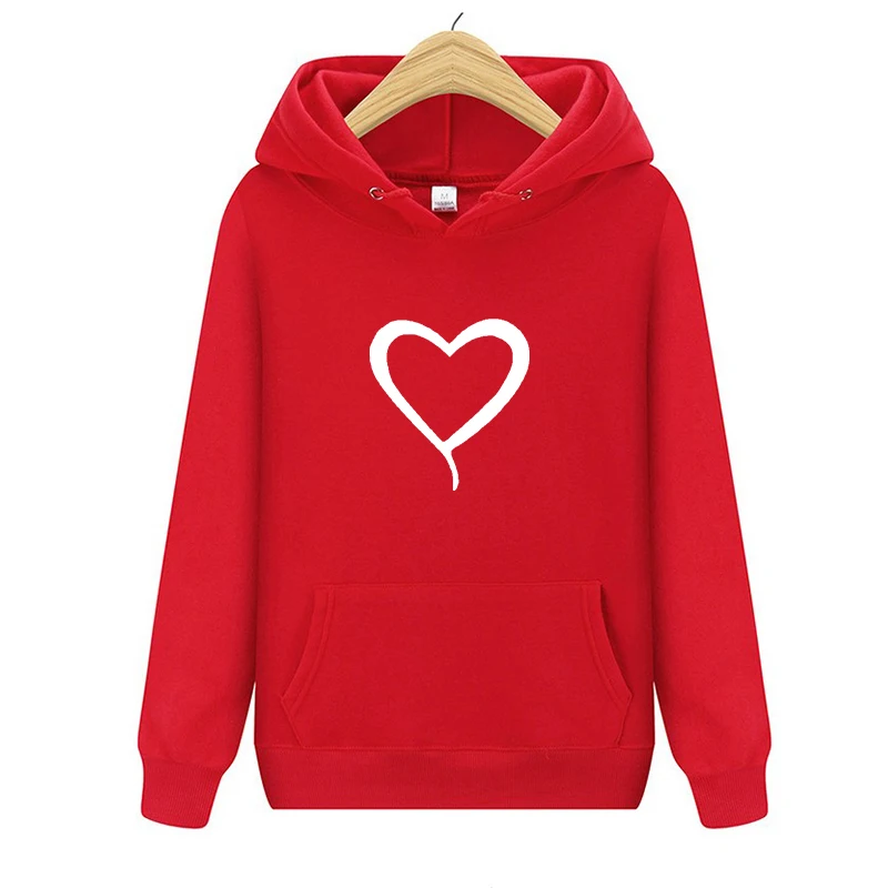 Hoodie Sweatshirt Oversize Girls Fashion-Brand for Teen Autumn Women Love-Pattern