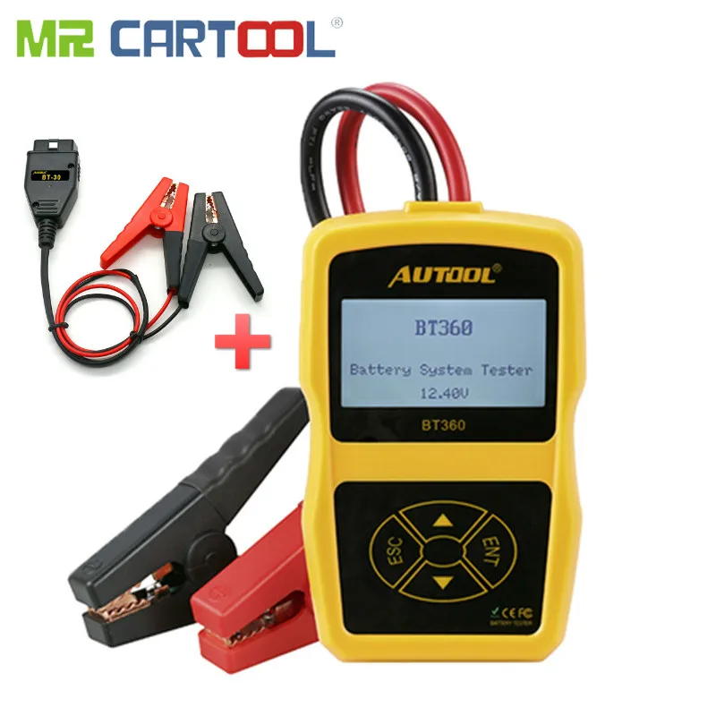 AUTOOL 12V BT360 тестеры аккумуляторной батареи BT Box диагностический инструмент Bt460 24V