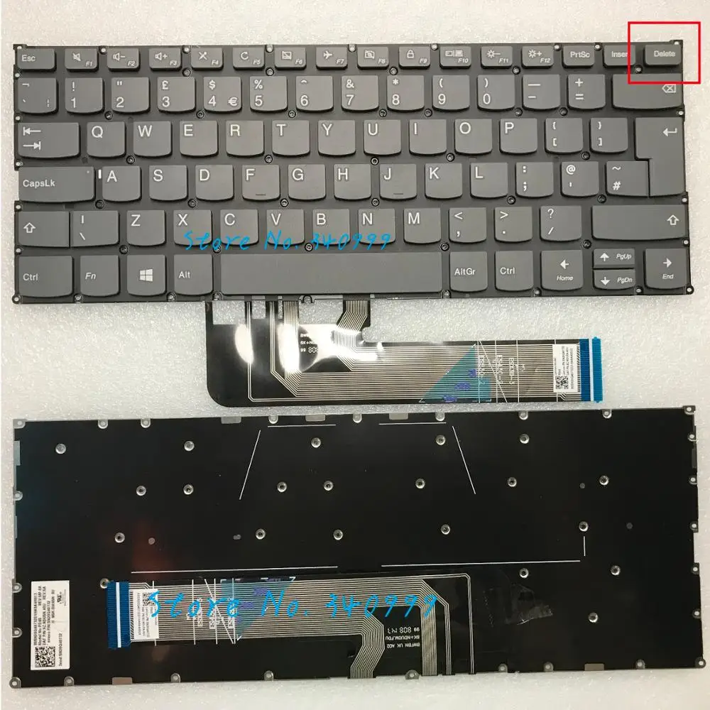 Клавиатура для ноутбука Lenovo Yoga черная клавиатура 530-14ARR 530-14IKB UK | Компьютеры и офис