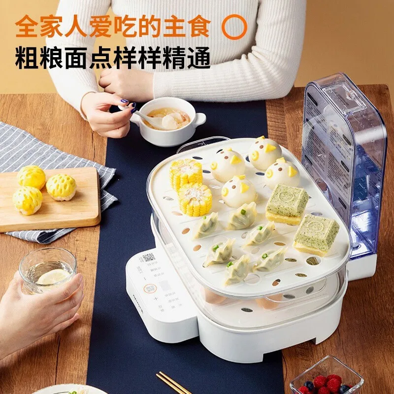 Jooyang Multi-functional Pot Cooking One Electric Pot Electric Steamer Steam Timing Steamer Can Be Folded 12.5L