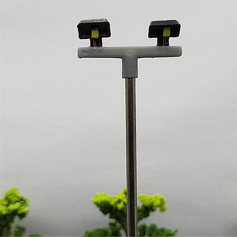 FFYY-10Pcs, 2Led, уличный светильник, 1:100, Ho, масштаб, уличный светильник, пейзаж, мини-светильник для песка, настольная модель 2