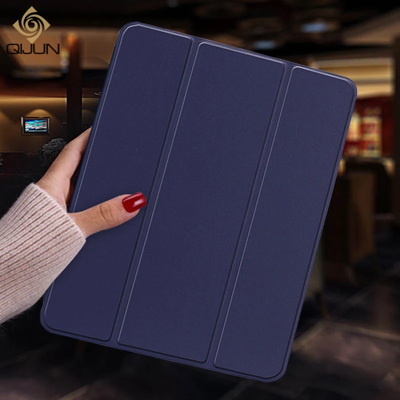 

QIJUN Case For iPad Mini 5 7.9 inch mini 2019 Fundas For ipad mini5 A2133 2124 A2125 PC Back PU Leather Smart Cover Auto Sleep