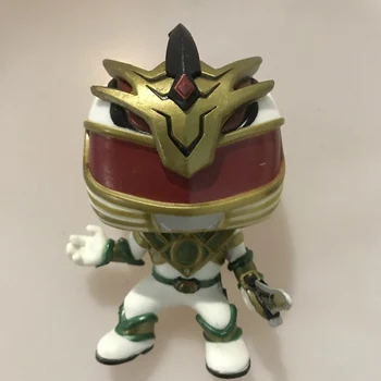 

Original Funko pop Secondhand White Ranger Vinyl Action Figure Collectible Model Loose Toy No Box