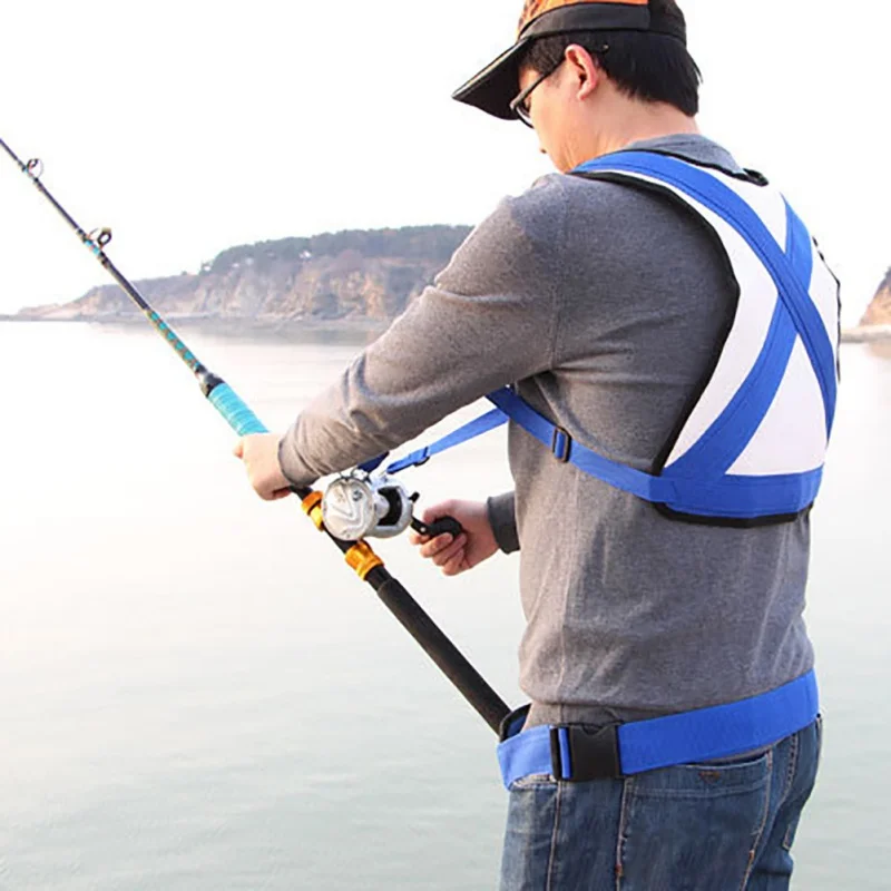 Professional Fishing Vests Stand Up Fighting Belt Shoulder Back Harness for Big Fish Sea Fishing Accessories