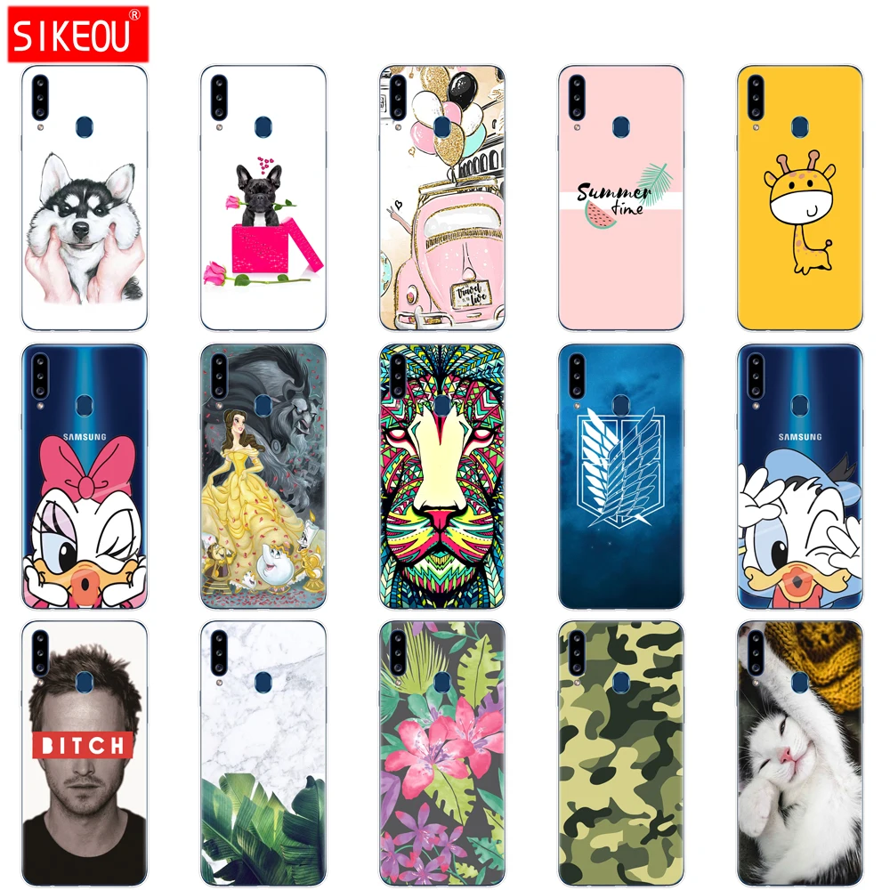 

Case For Samsung Galaxy a20s Case Galaxy a20s Case Silicone Bumper For Samsung A20s A 20s a207 SM-a207f Cover Soft Fundas flower