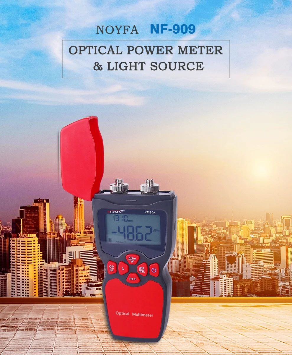 Noyafa NF-909 Мини Портативный цифровой мультиметр волоконно-оптический измеритель