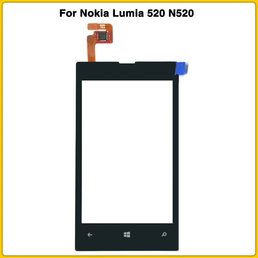 N520 сенсорный экран 4," для Nokia Lumia 520 N520 сенсорный экран панель дигитайзер сенсор Переднее стекло Замена объектива