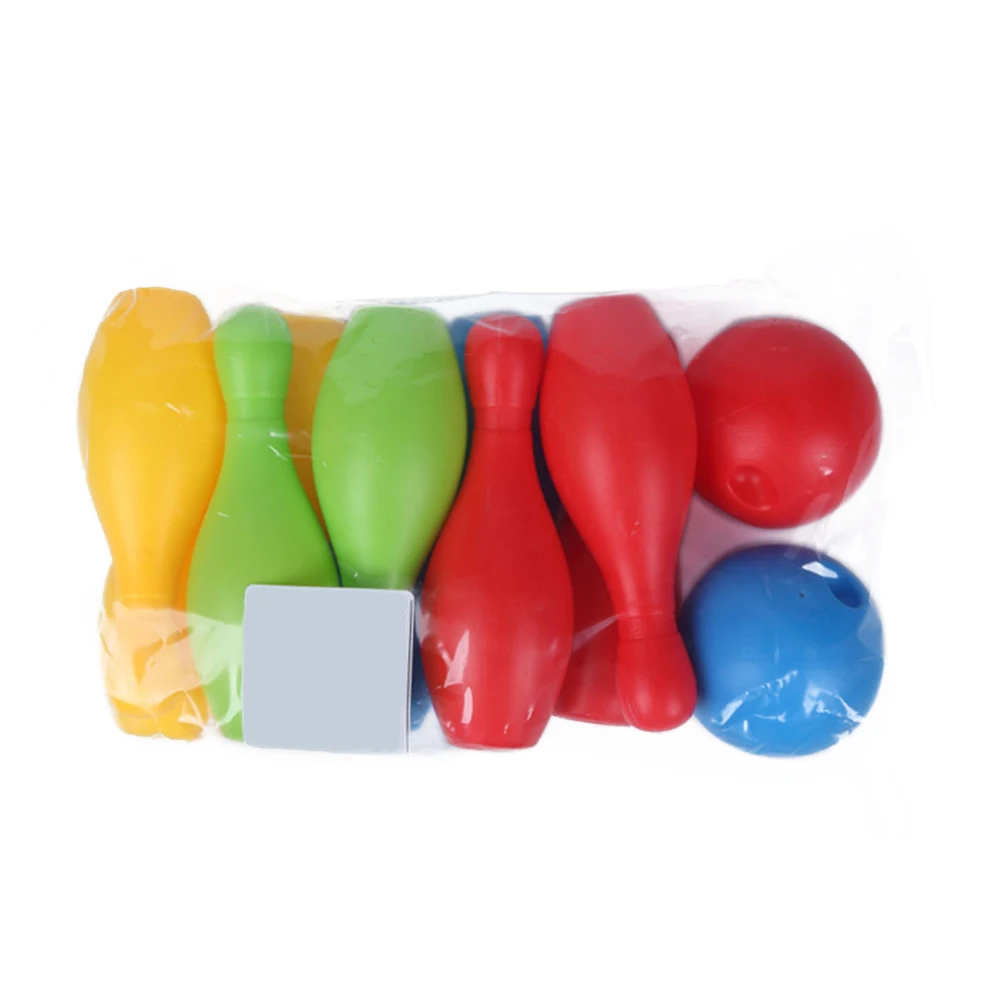  Non Toxic Indoor Outdoor Funny Toddler Home Games Bowling Toy Set Parent Child Colorful Kindergarte - 4000279689319