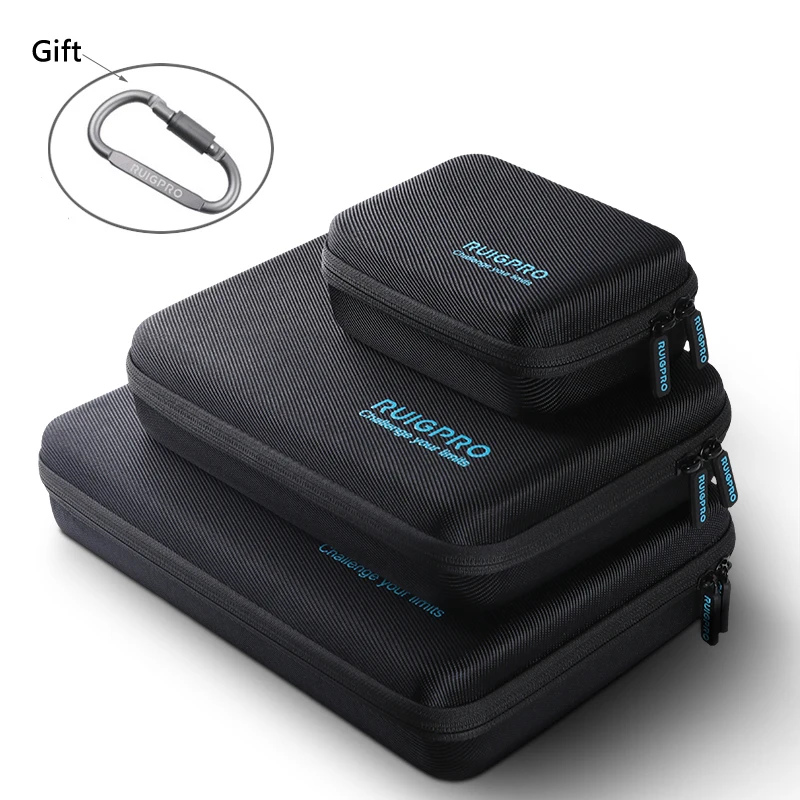 Bolsa de Armazenamento Portátil para Dji Action Estojo à Prova de Choque Caixa Protetora Acessório da Câmera Faça Você Mesmo Sjcam Gopro Hero 12 11 10 9