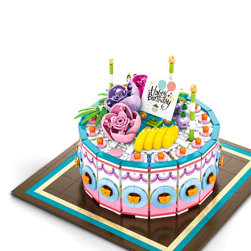 

SEMBO 601400 Creator Surprise magic marriage cake Building Blocks Model kit Bricks Educational Toys For Children Birthday gift